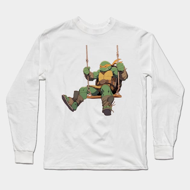 michelangelo Long Sleeve T-Shirt by lets find pirate